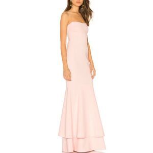 Likely Aurora Tiered Gown Dress in Rose Shadow Size 6